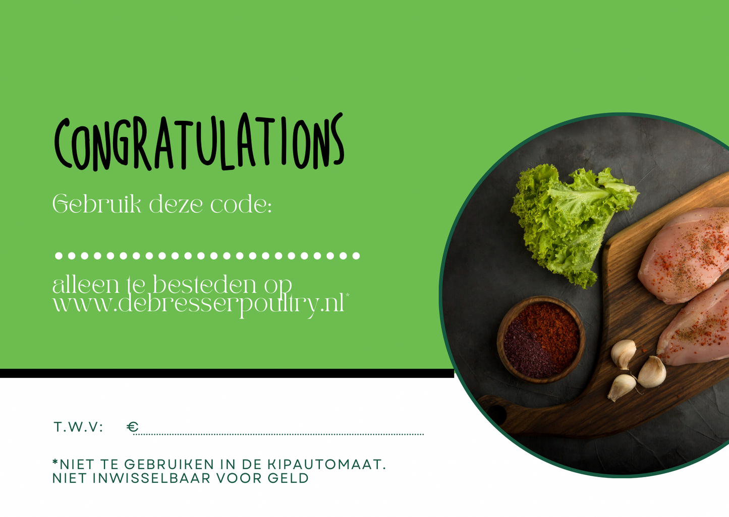 De Bresser Poultry cadeaubon