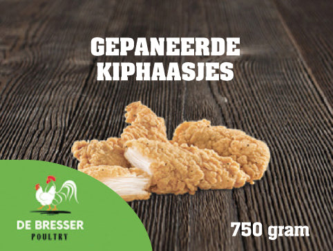 Kip haasjes Gepaneerd